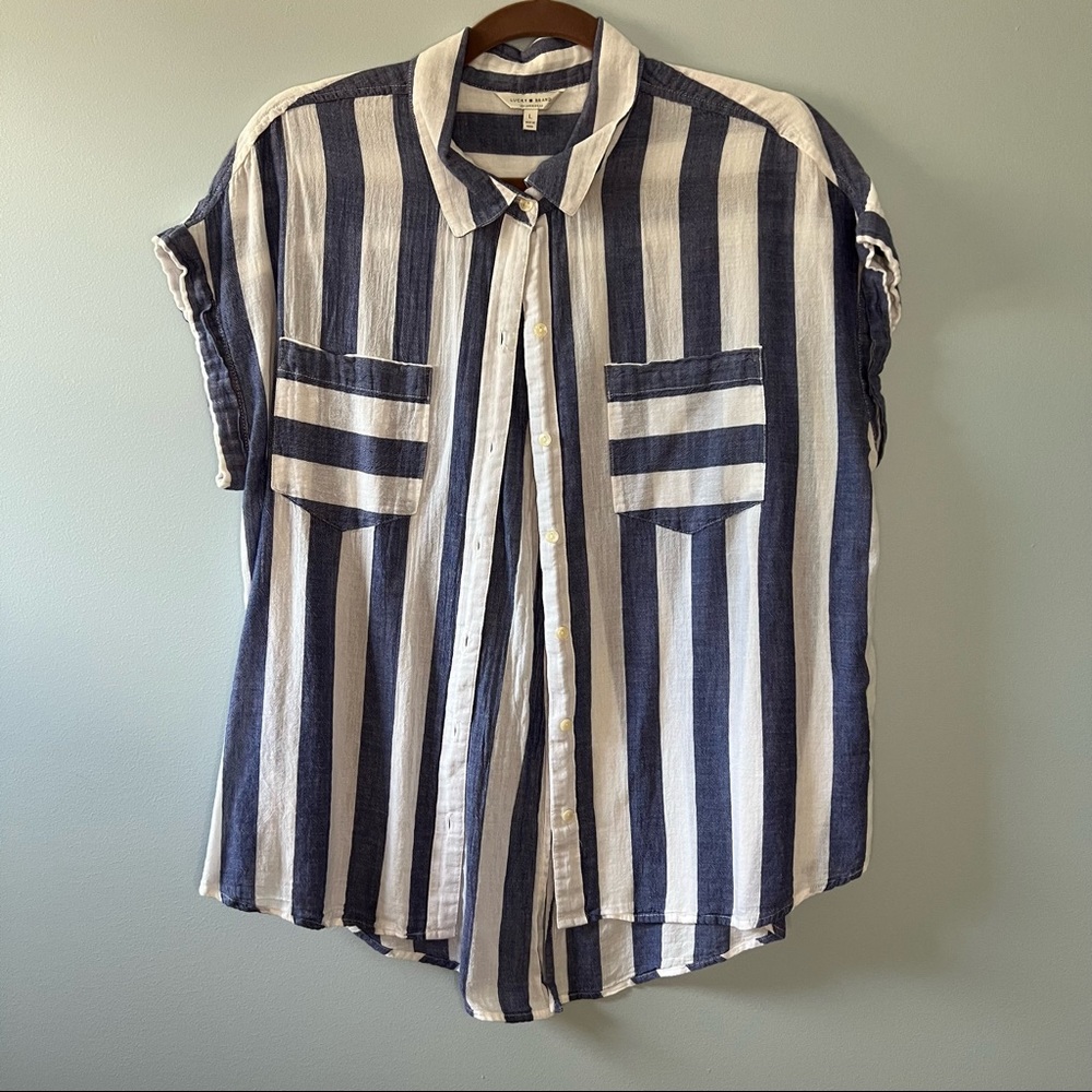 Lucky Brand Striped Button Down Shirt